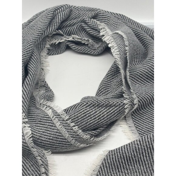 Inc International Concepts Two-Tone Shine Scarf/ Wrap, Black - Picture 4 of 8